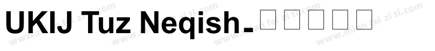 UKIJ Tuz Neqish字体转换